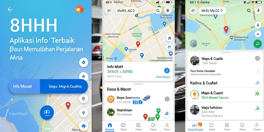 Tampilan antarmuka aplikasi Info Macet 8HHH yang intuitif.