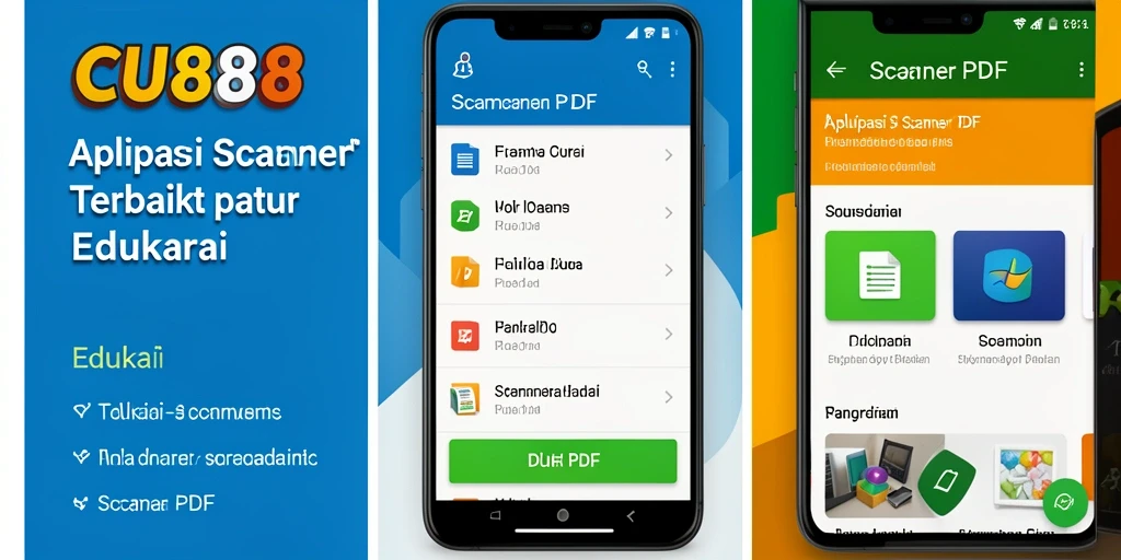 Tampilan antarmuka CU888 yang user-friendly untuk Scanner PDF.