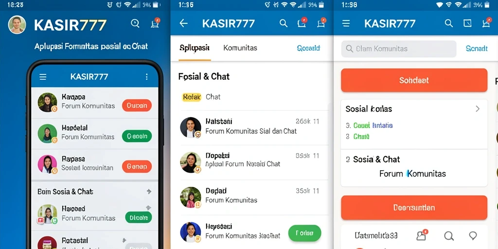 Antarmuka KASIR777 yang menarik untuk Forum Komunitas.