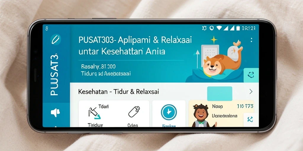 Tampilan antarmuka PUSAT303 yang nyaman untuk relaksasi dan tidur.