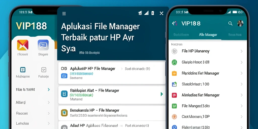 Antarmuka VIP188 yang bersih dan fungsional untuk pengelolaan file.